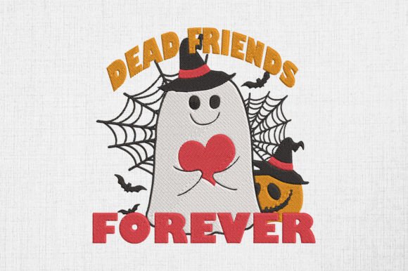 Dead Friends Forever Happy Halloween Embroidery Review