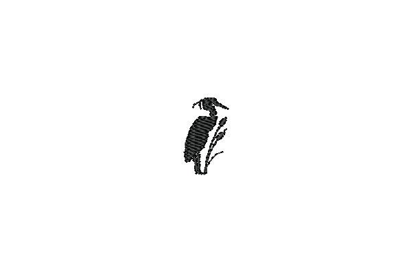 Heron and Cattail Grass Miniature