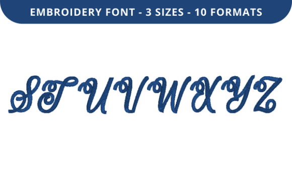 Lavern Font S to Z Review for Seasonal Embroidery