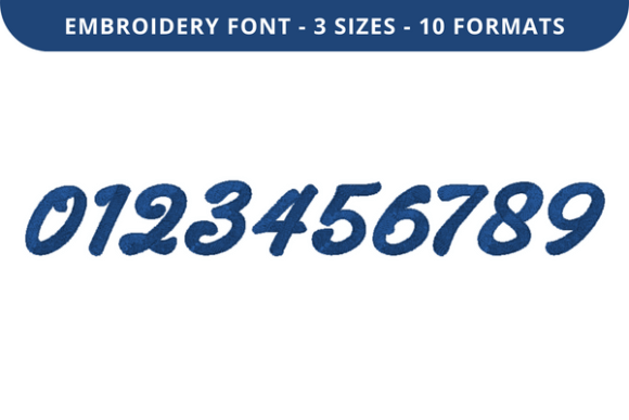 Mantajo Font 0 to 9 Review for Holiday Embroidery